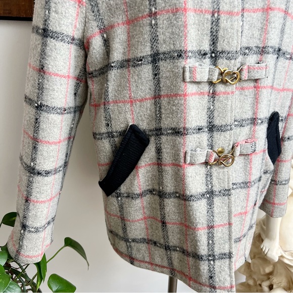1960s Wool Sun N Sno Plaid Ski Jacket - Picture 3 of 12